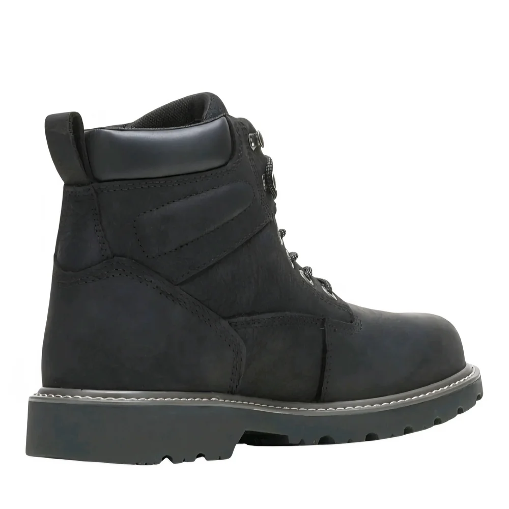 Wolverine Rugged Black Leather Combat Boots